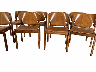 8 Chairs model 122 by Vico Magistretti for Cassina, 1967