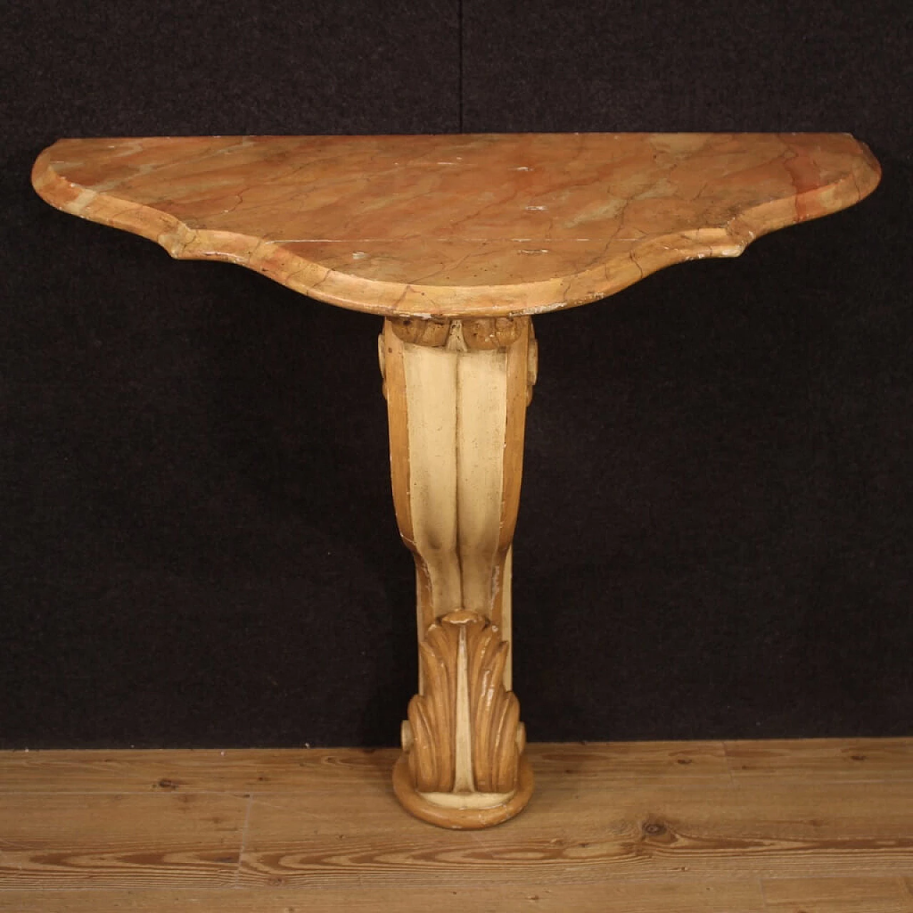 Lacquered and painted Italian consolle table 1128175