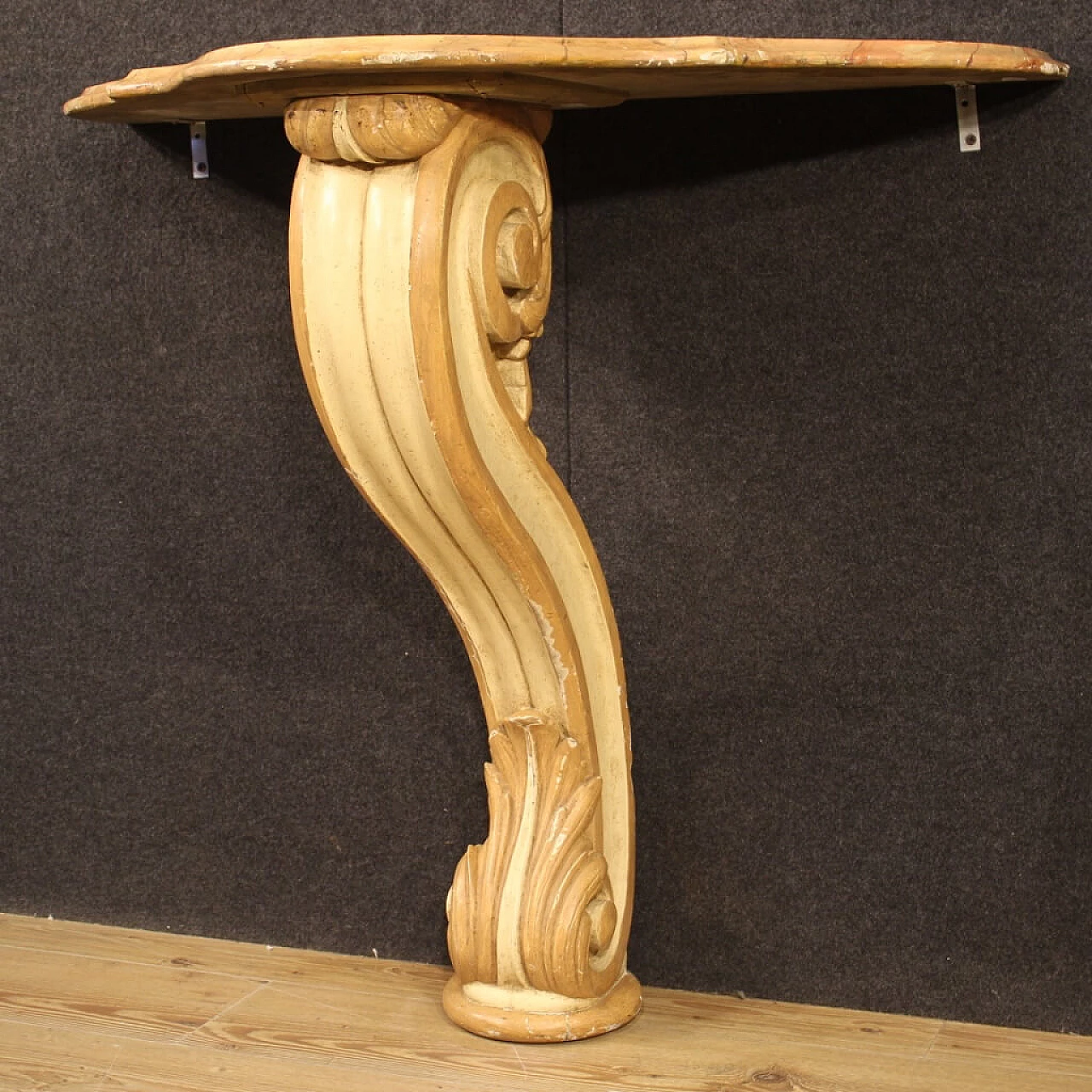 Lacquered and painted Italian consolle table 1128178