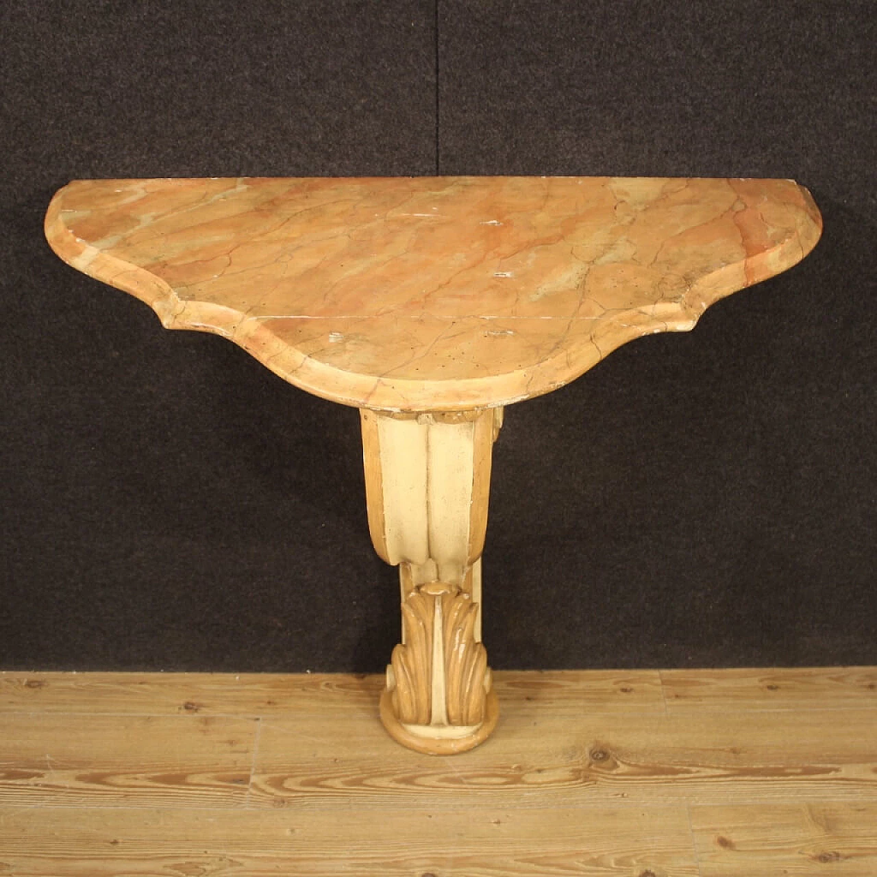 Lacquered and painted Italian consolle table 1128179