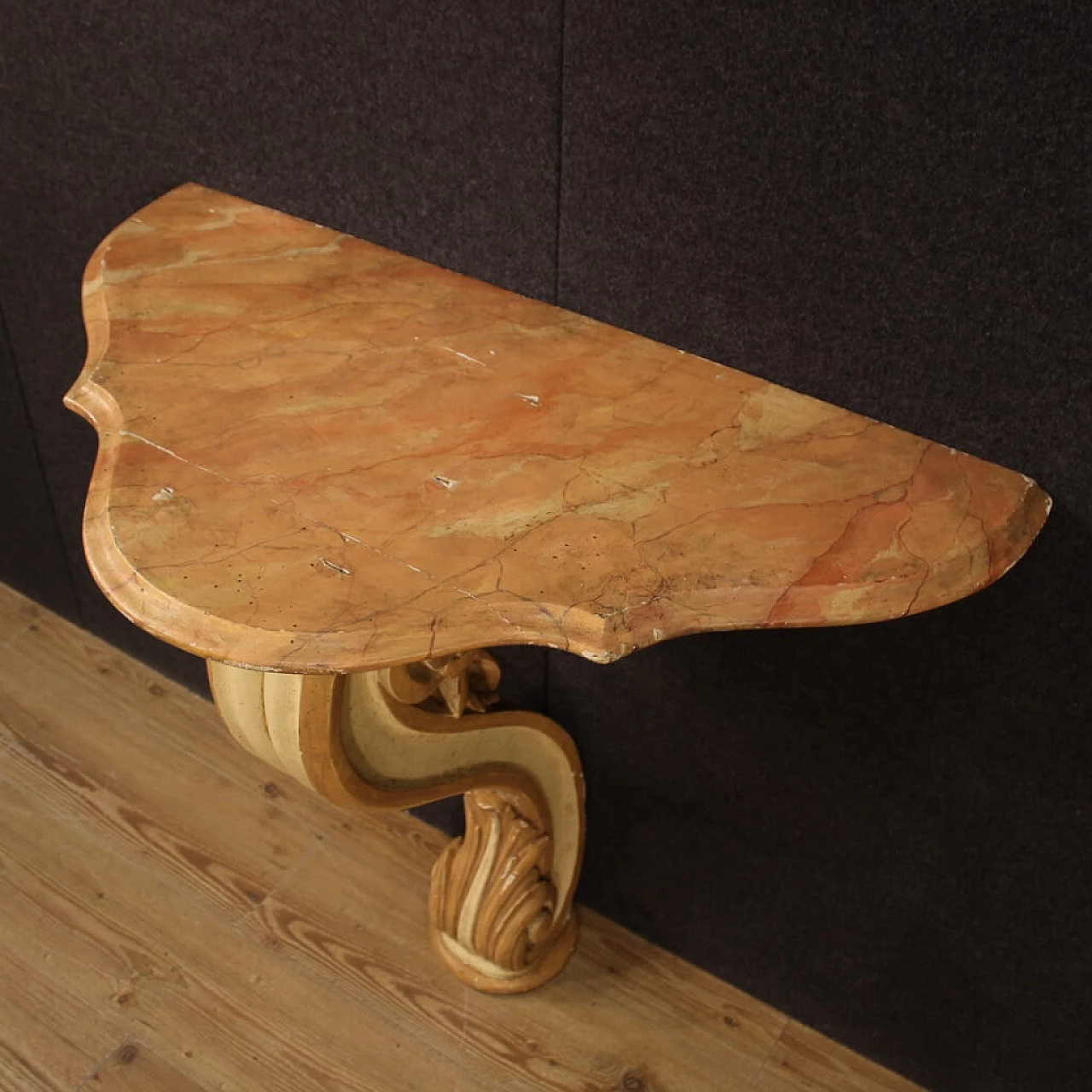 Lacquered and painted Italian consolle table 1128184