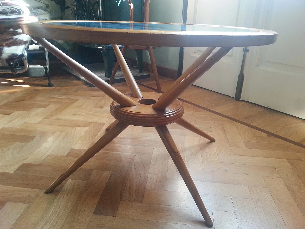 Beechwood coffee table Gio Ponti style 1129180