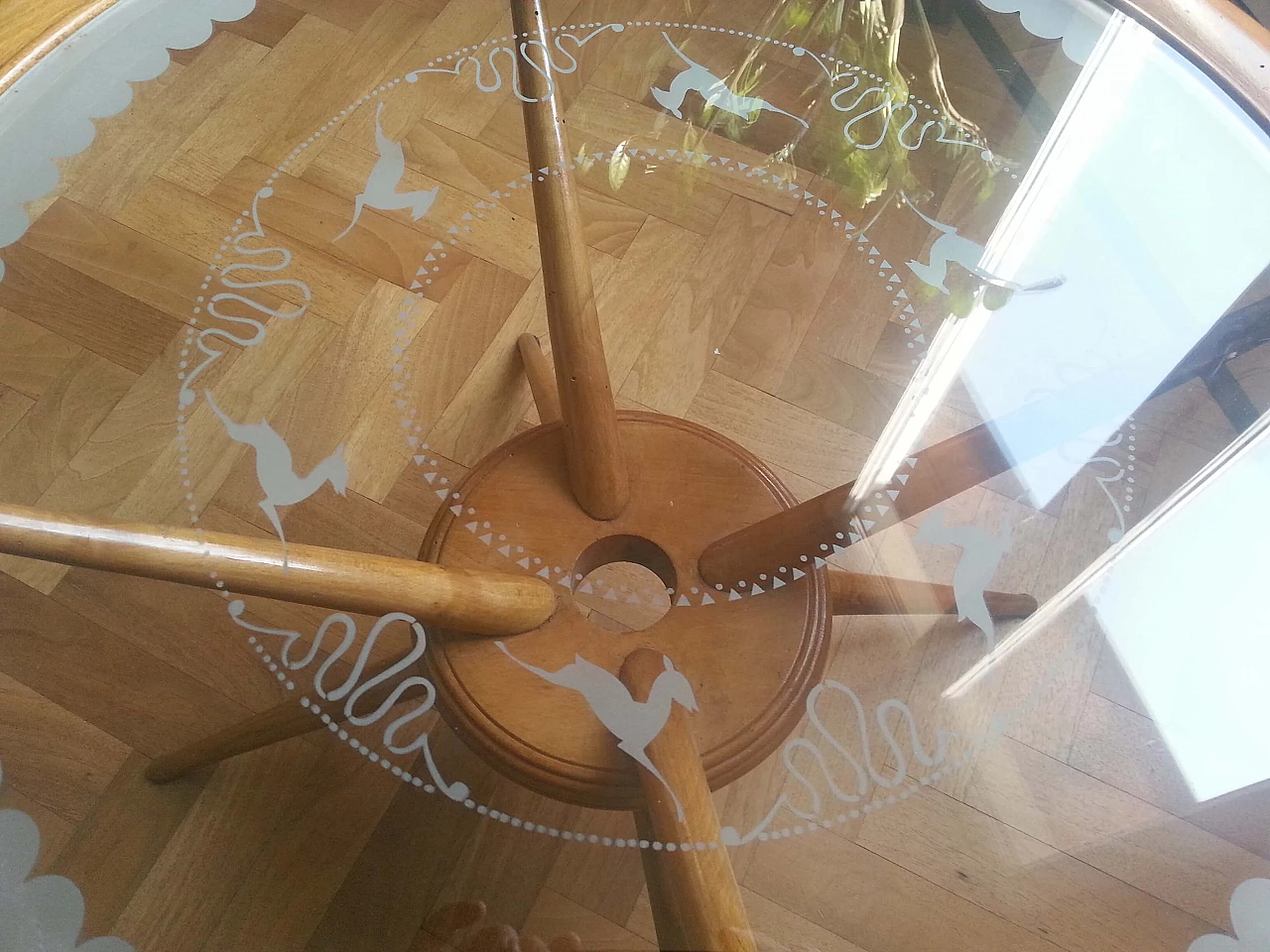 Tavolino in faggio stile Gio Ponti 1129182