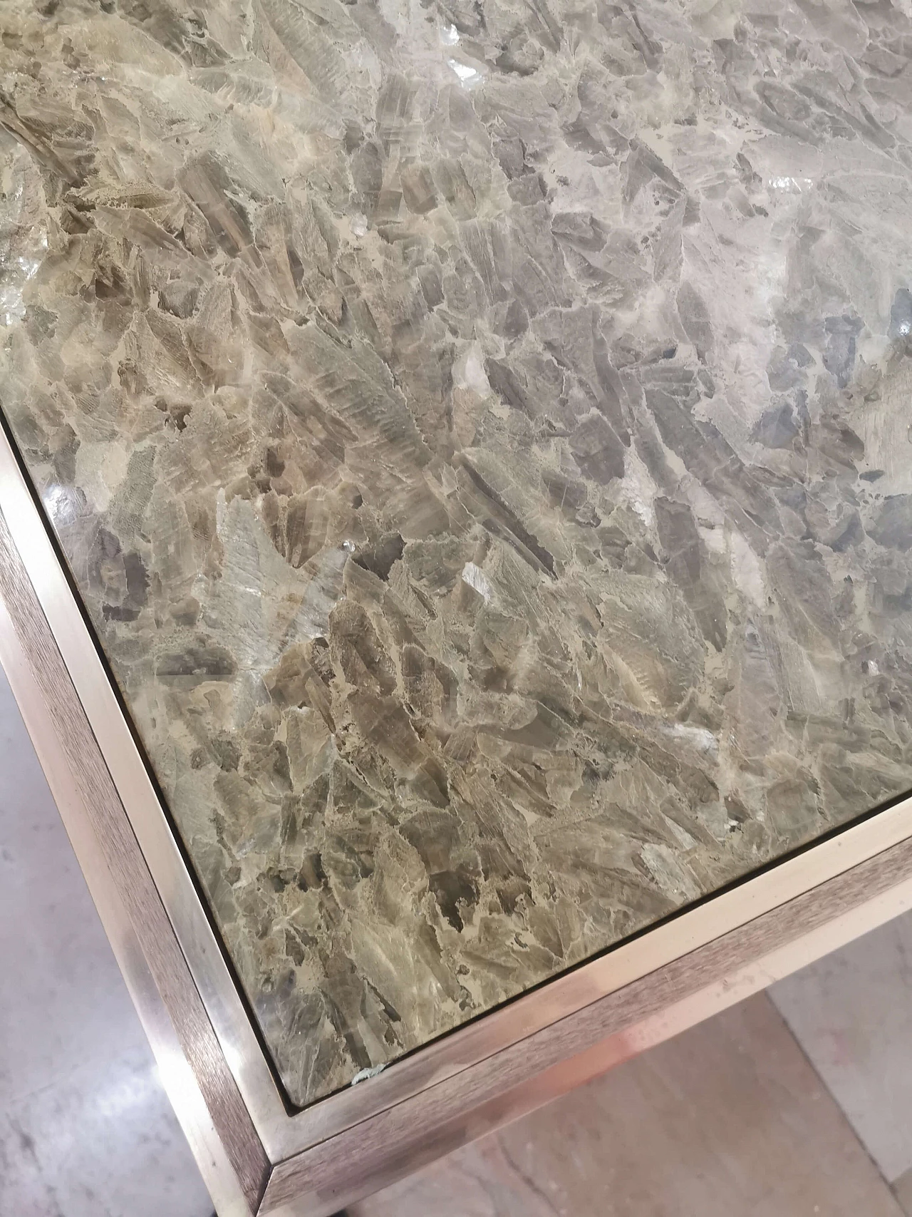 Coffee table in brass, Romeo Rega style 1129238