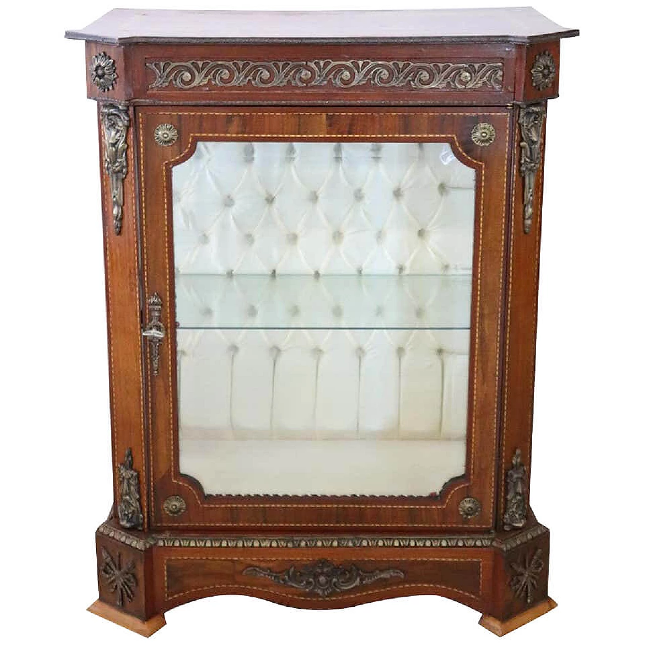 Napoleon III walnut display case, end of XIX century intOndo