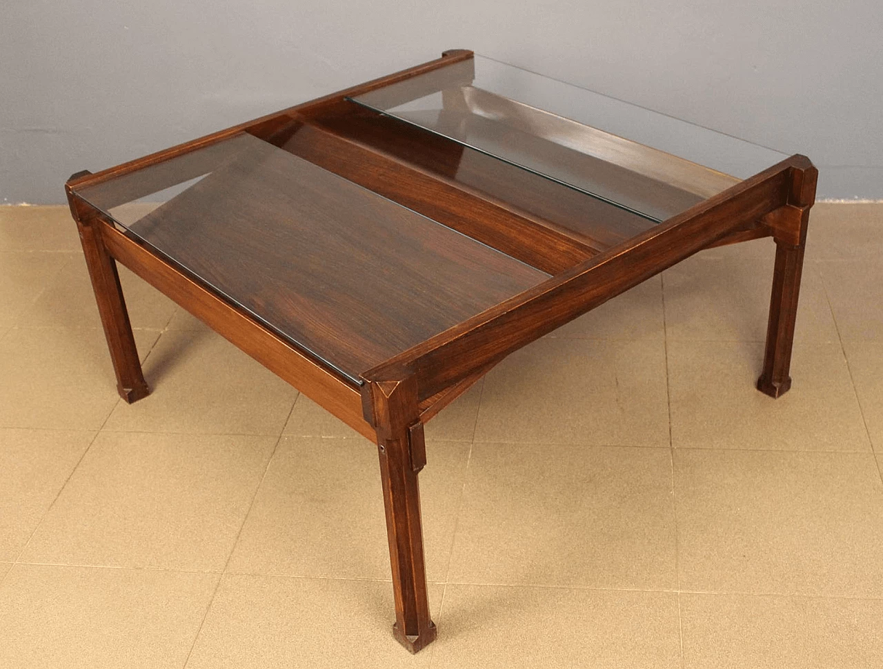 Coffee table nr. 1221 Dione with magazine rack by Ico Parisi for Stildomus, 1959 1130117