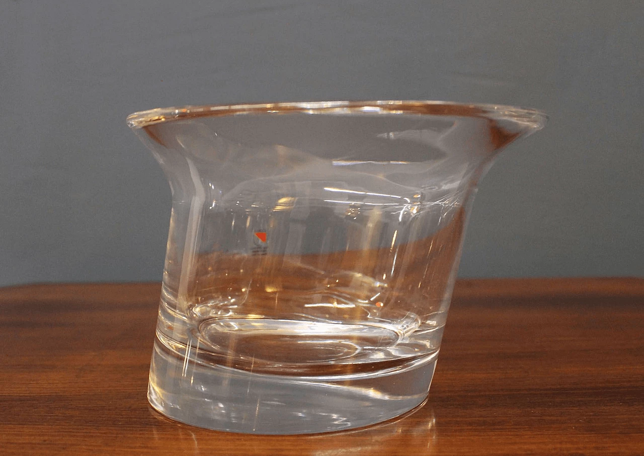 Crystal vase by Angelo Mangiarotti for Cristalleria Colle, 1980s 1130122