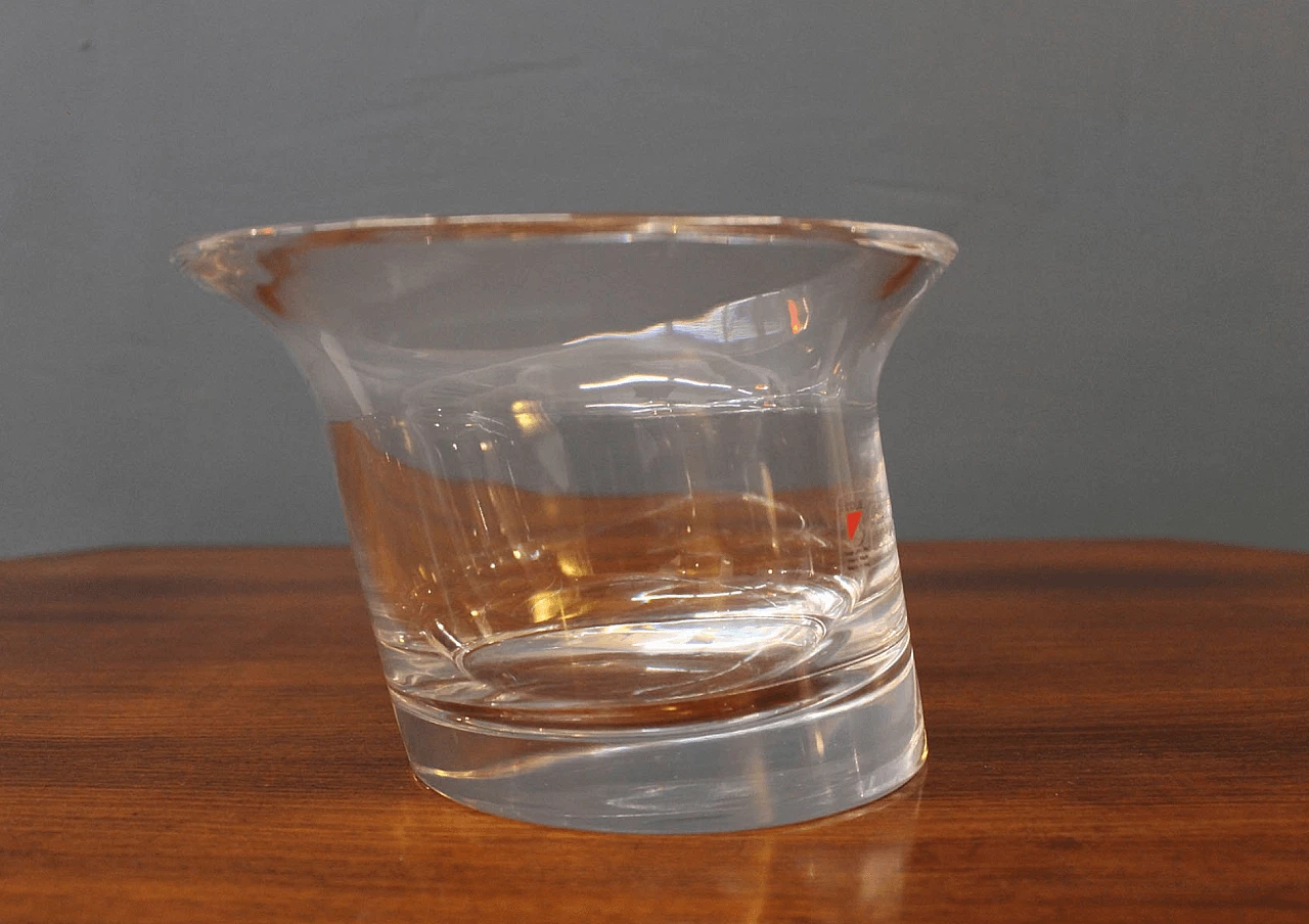 Vaso in cristallo di Angelo Mangiarotti per Cristalleria Colle, anni '80 1130125
