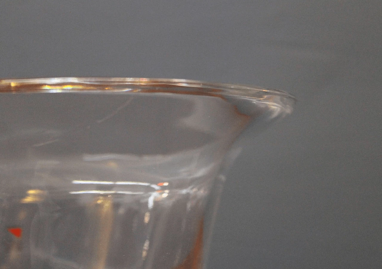 Vaso in cristallo di Angelo Mangiarotti per Cristalleria Colle, anni '80 1130129