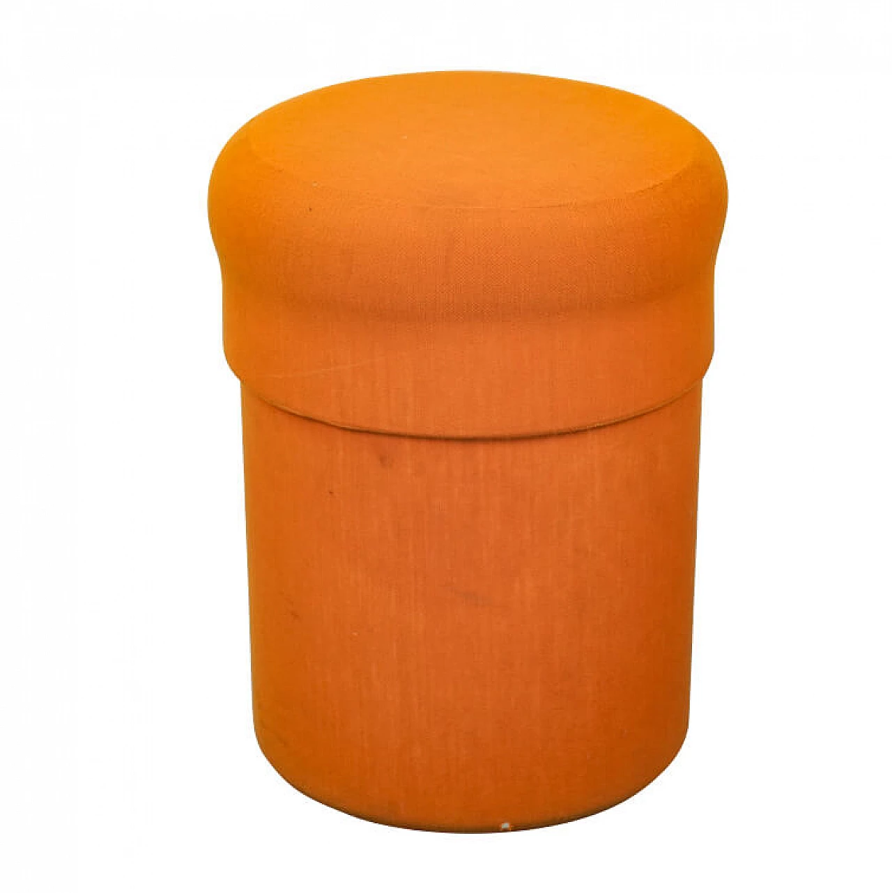 Orange bottle holder pouf, 70s 1130159
