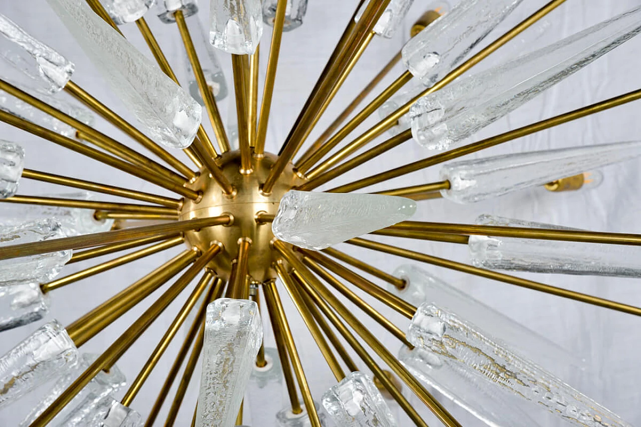 Brass Sputnik chandelier with 30 lights, mid-19th century 1130177