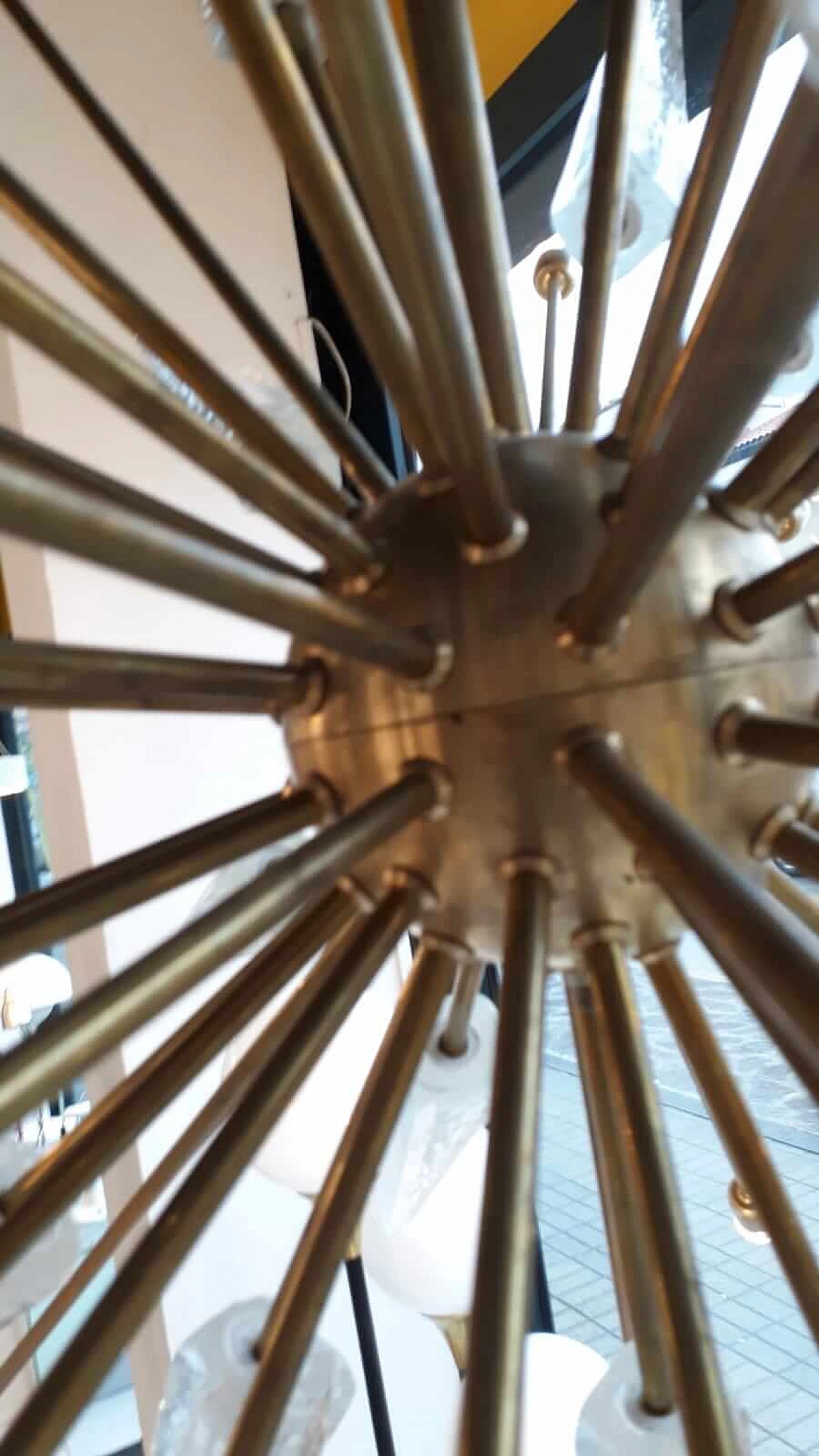 Brass Sputnik chandelier with 30 lights, mid-19th century 1130179
