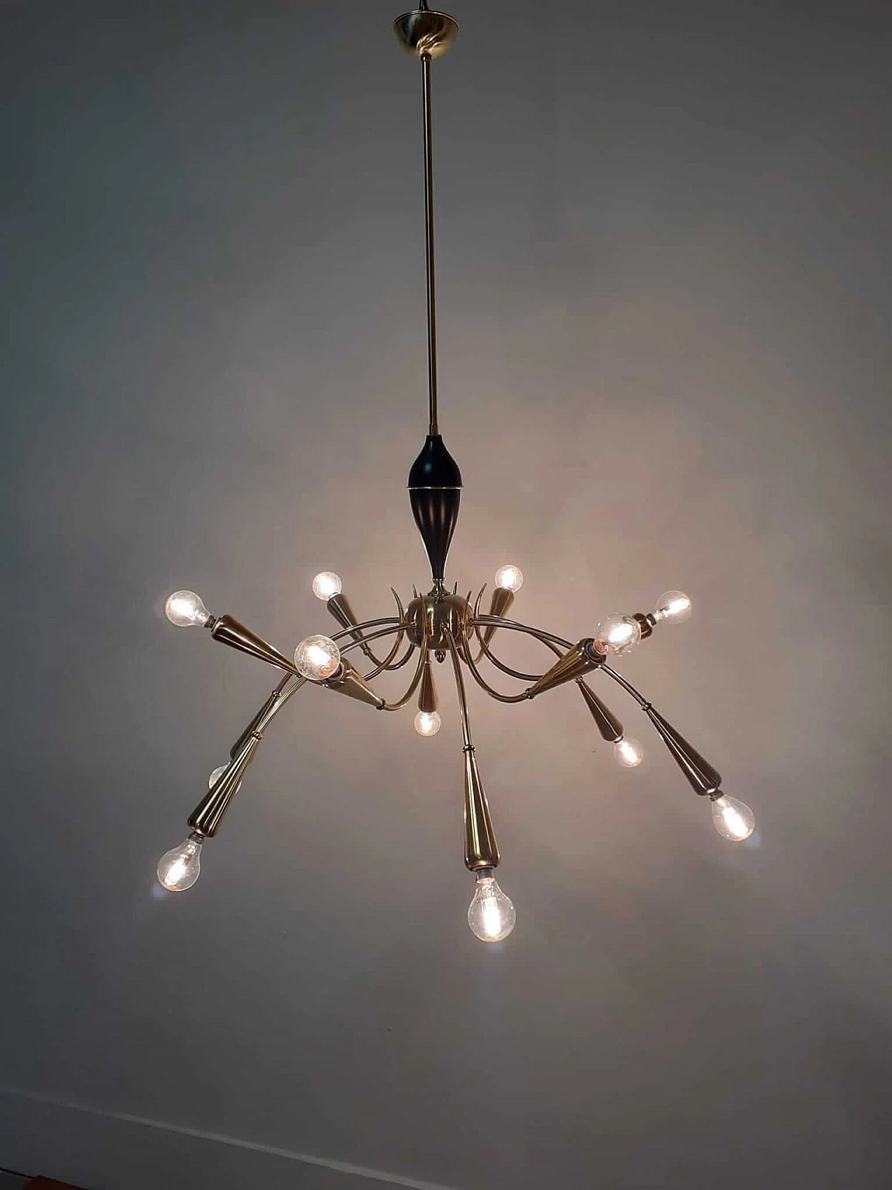 Lampadario da soffitto nello stile di Stilnovo, fine '900 1130220