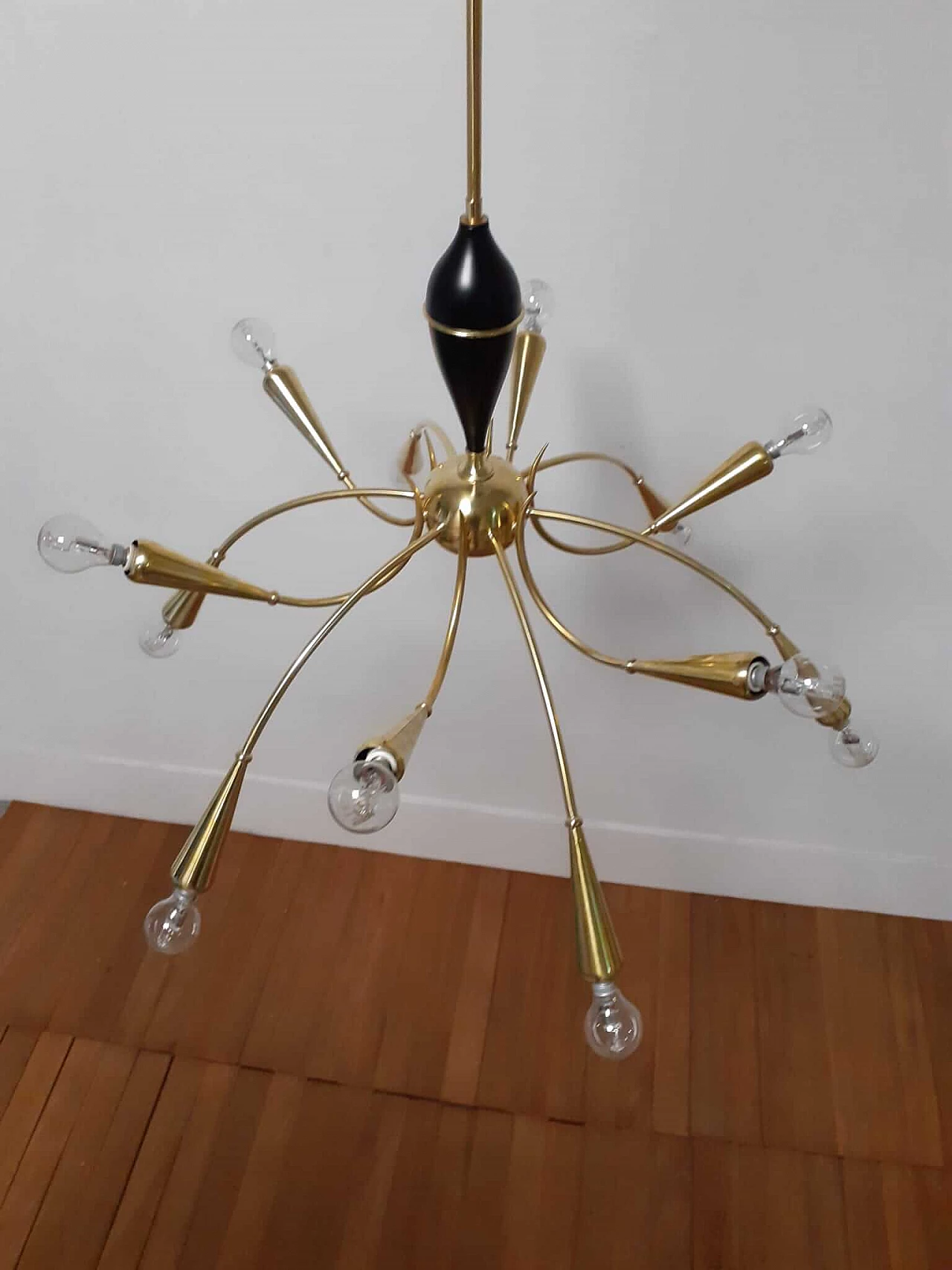 Lampadario da soffitto nello stile di Stilnovo, fine '900 1130222