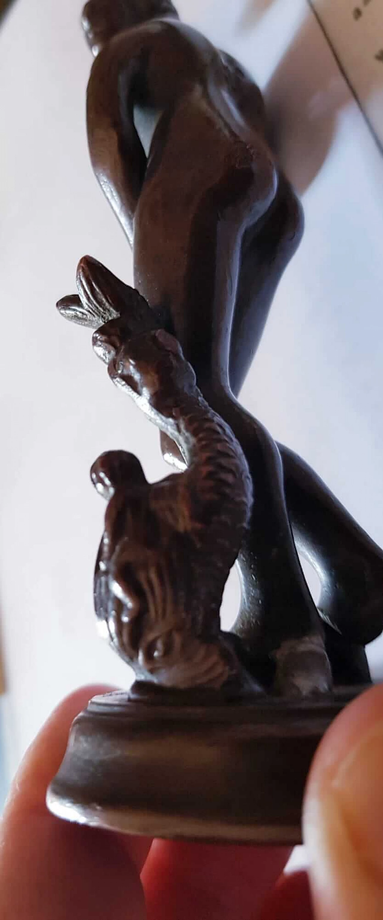 Bronze statue of a woman with triton 1131191