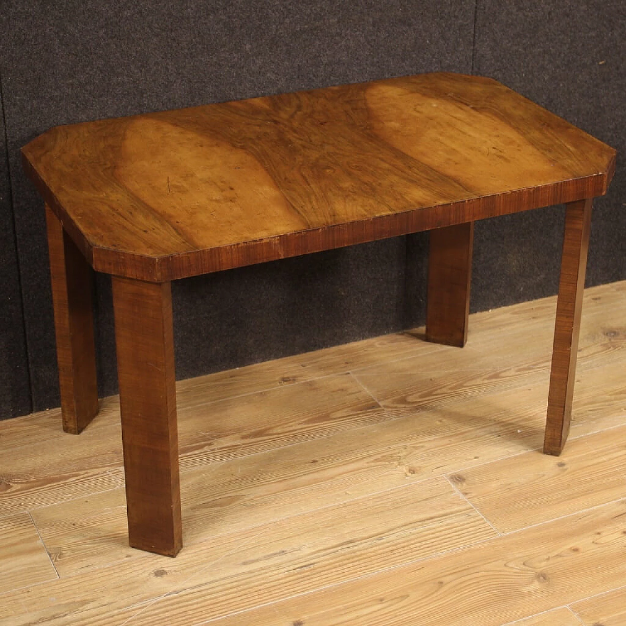 Walnut table in art deco style 1131289