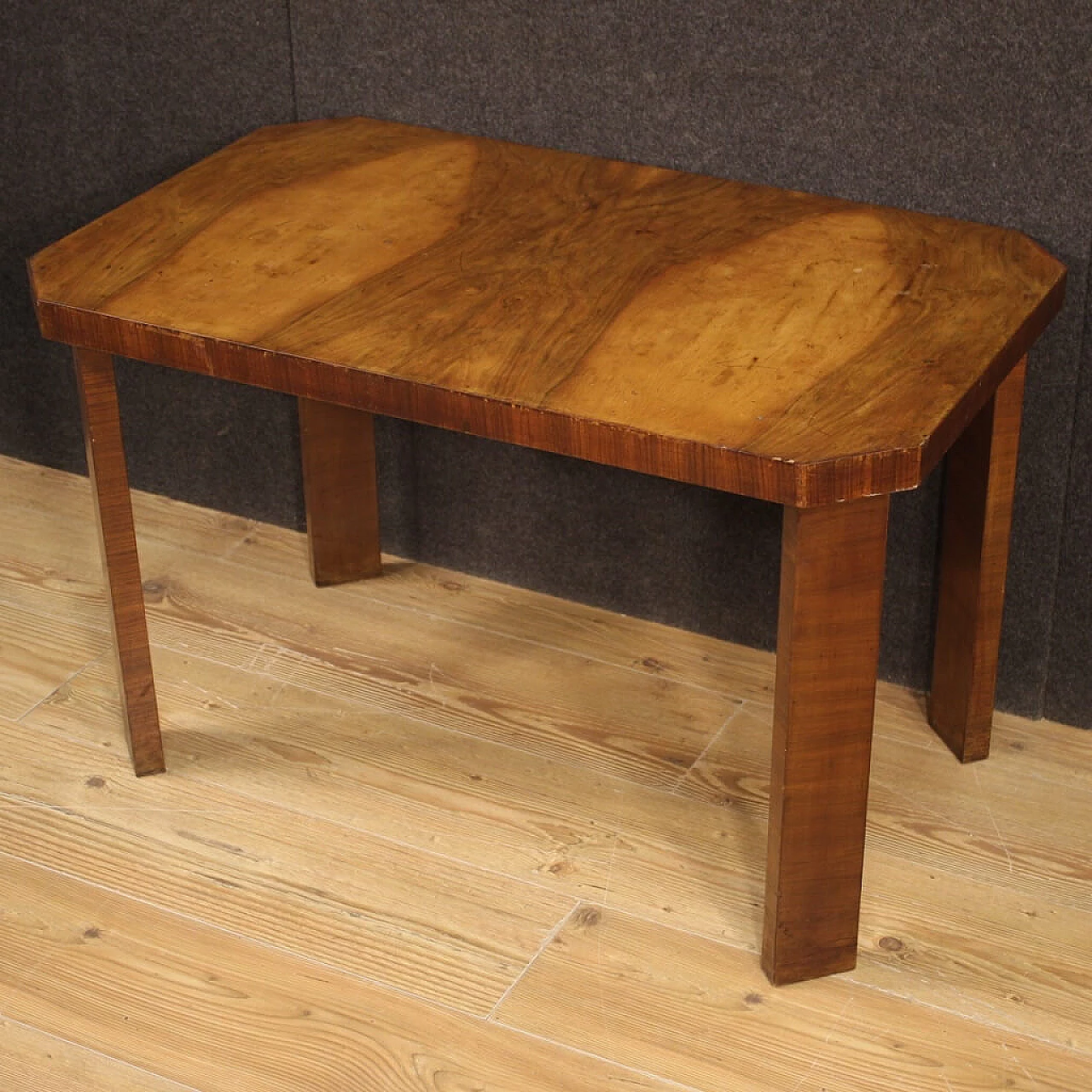 Walnut table in art deco style 1131291