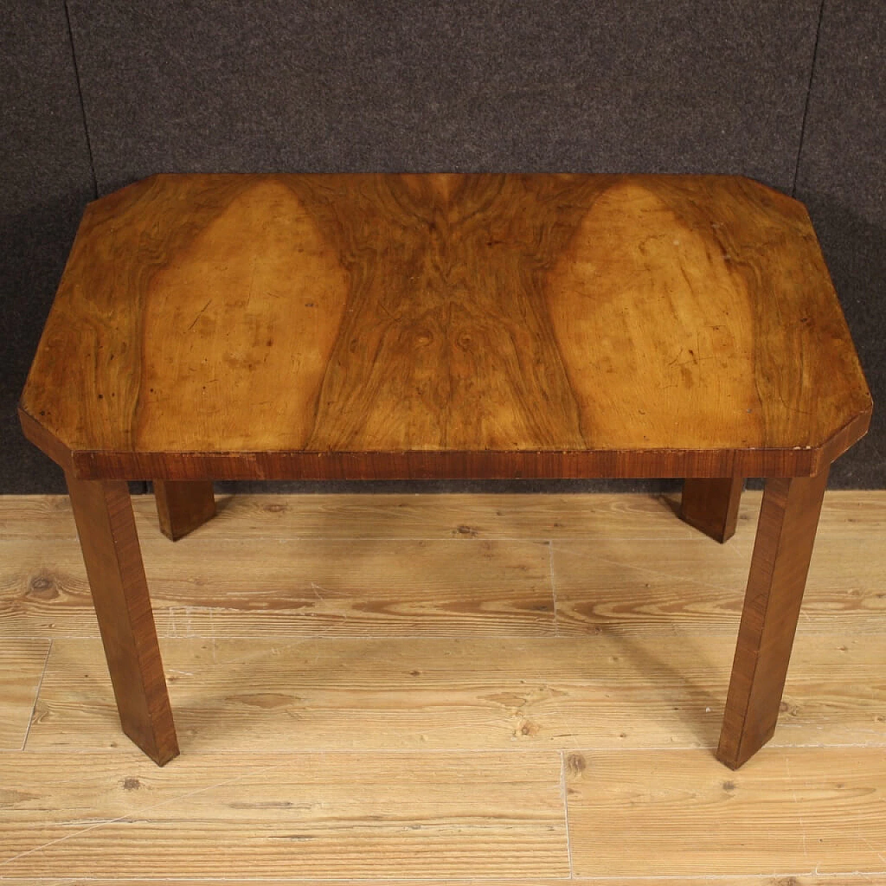 Walnut table in art deco style 1131292