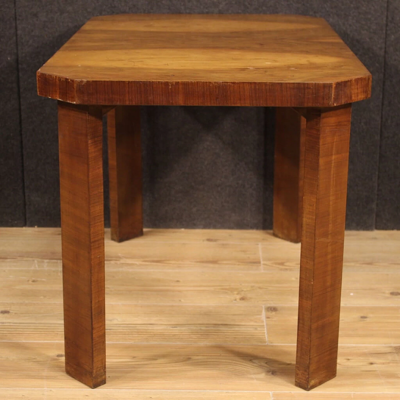 Walnut table in art deco style 1131293