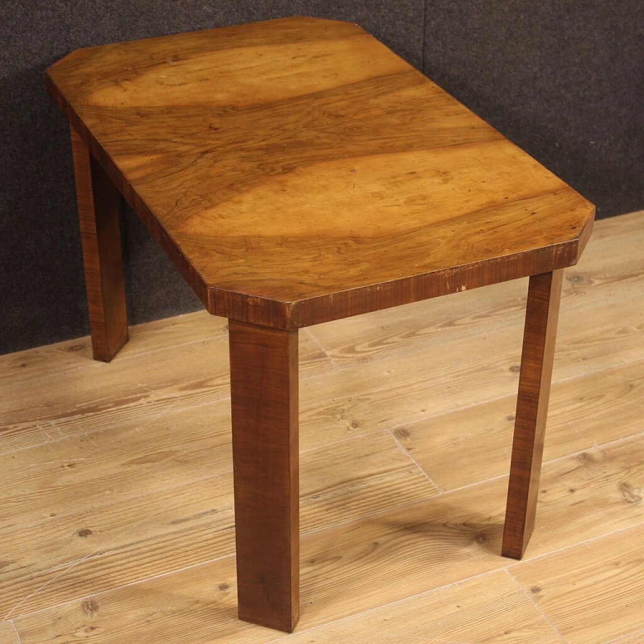 Walnut table in art deco style 1131296