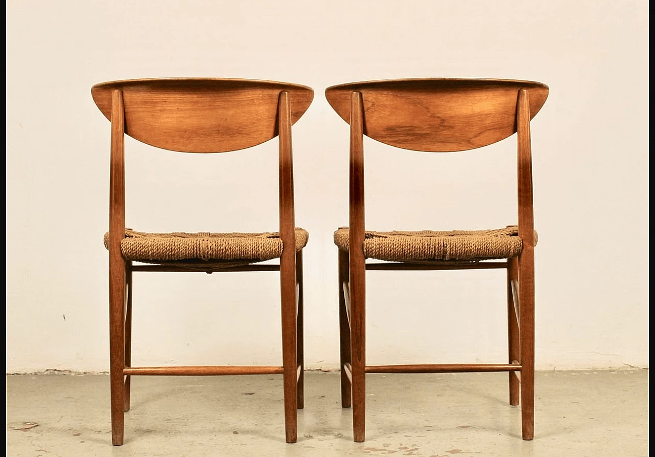 Pair of chairs nr.316 by Peter Hvidt & Orla Mølgaard-Nielsen for Søborg, 1950s 1131602