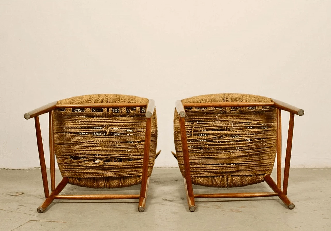 Pair of chairs nr.316 by Peter Hvidt & Orla Mølgaard-Nielsen for Søborg, 1950s 1131607