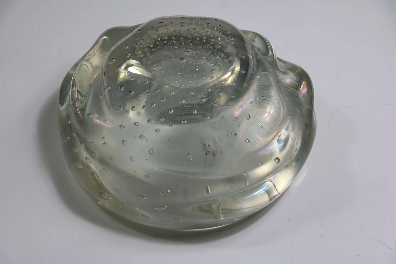 Iridescent Murano glass bowl from Seguso 1131799