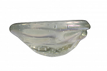 Iridescent Murano glass bowl from Seguso