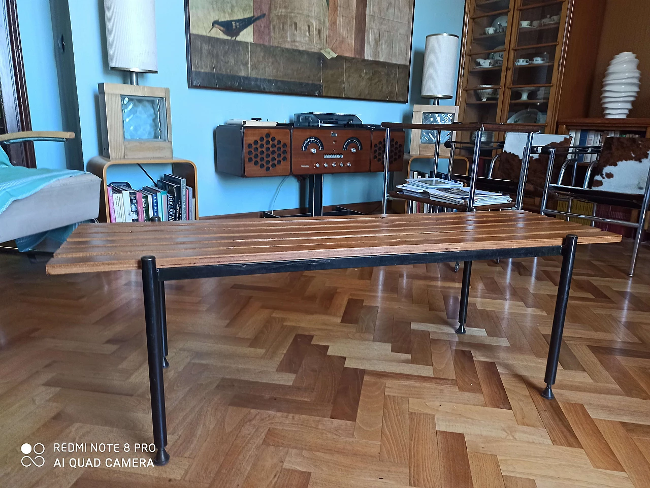 Wood and iron bench by Fiarm, 1950s 1131979