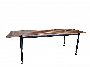 Wood and iron bench by Fiarm, 1950s