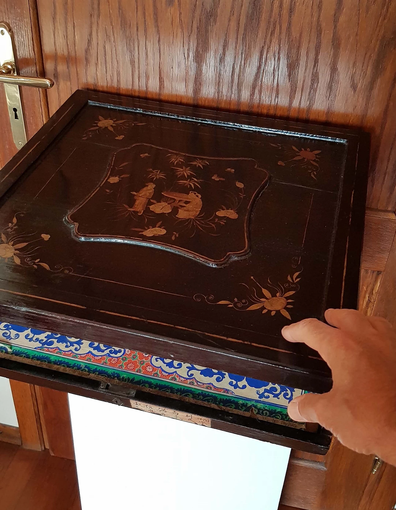 Antica scatola Cina porta scialle o kimono, XIX secolo 1132213