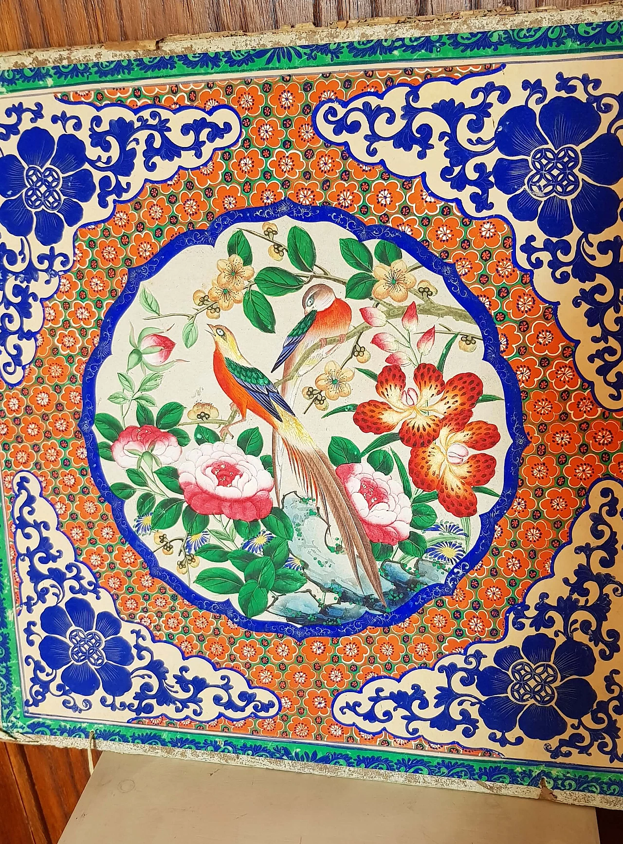 Antica scatola Cina porta scialle o kimono, XIX secolo 1132220