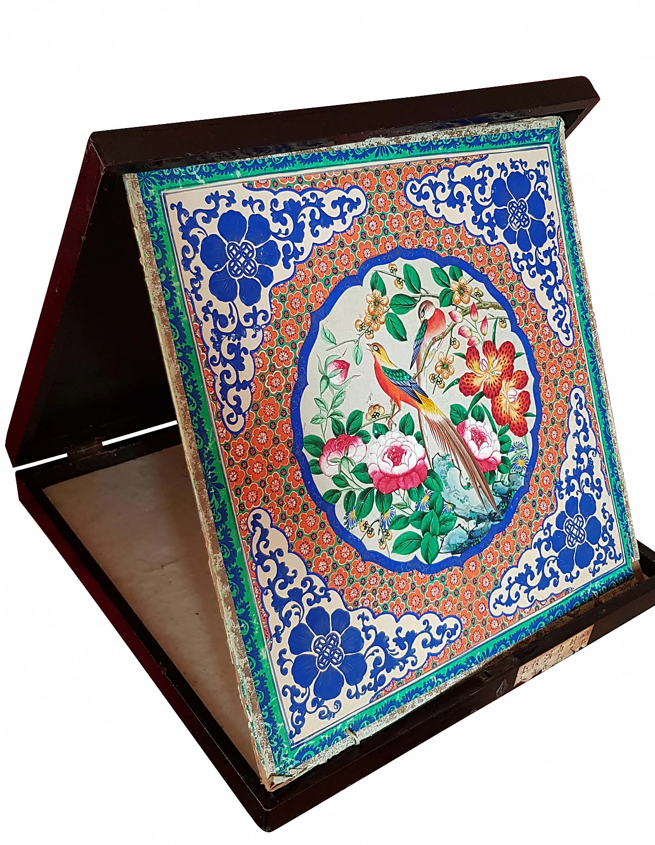 Antica scatola Cina porta scialle o kimono, XIX secolo 1132554