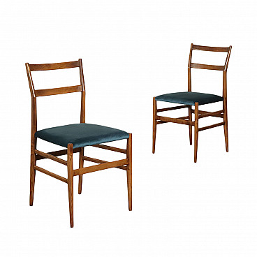 Pair of chairs Leggera by Gio Ponti for Cassina