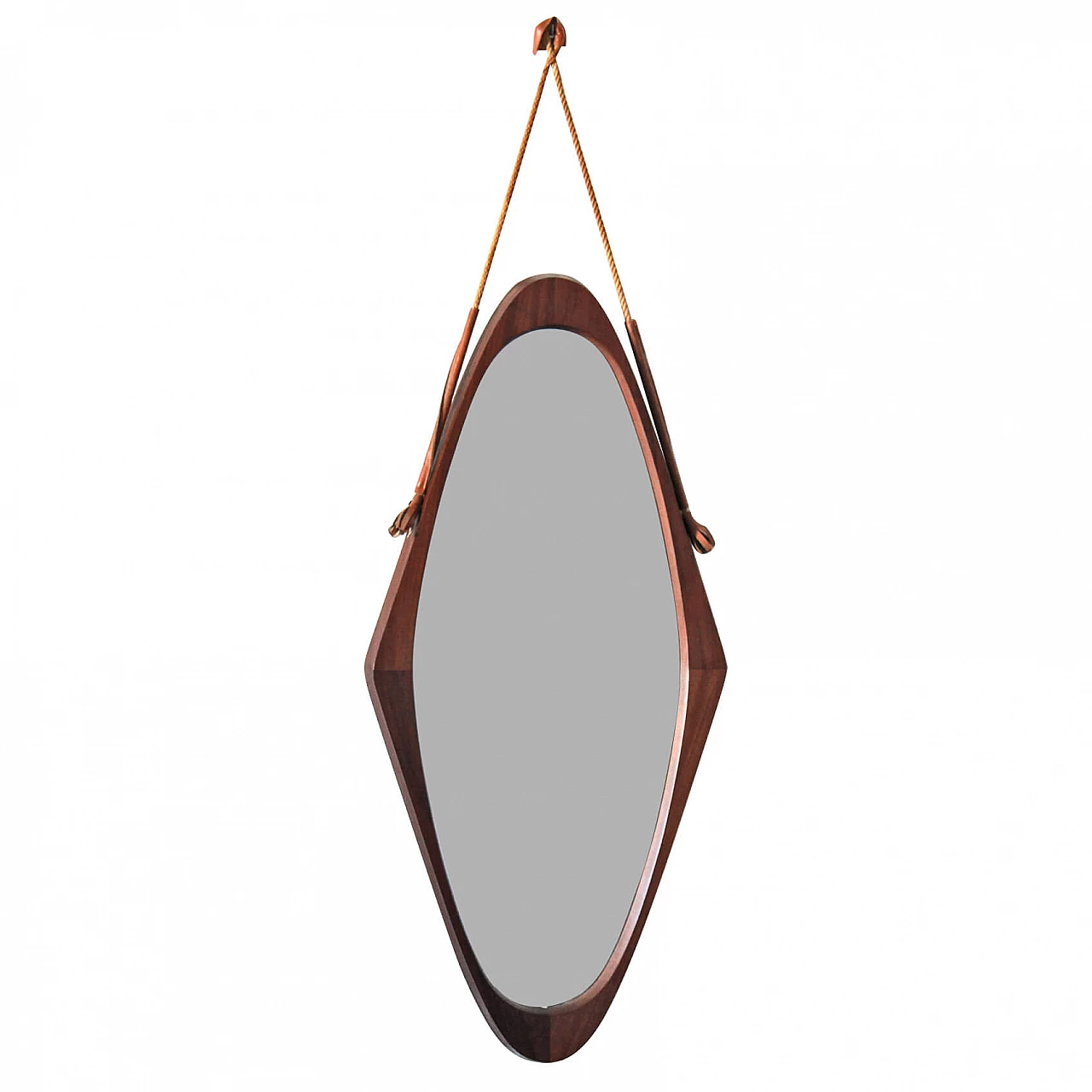 Scandinavian-style oval mirror, 1950s 1132871