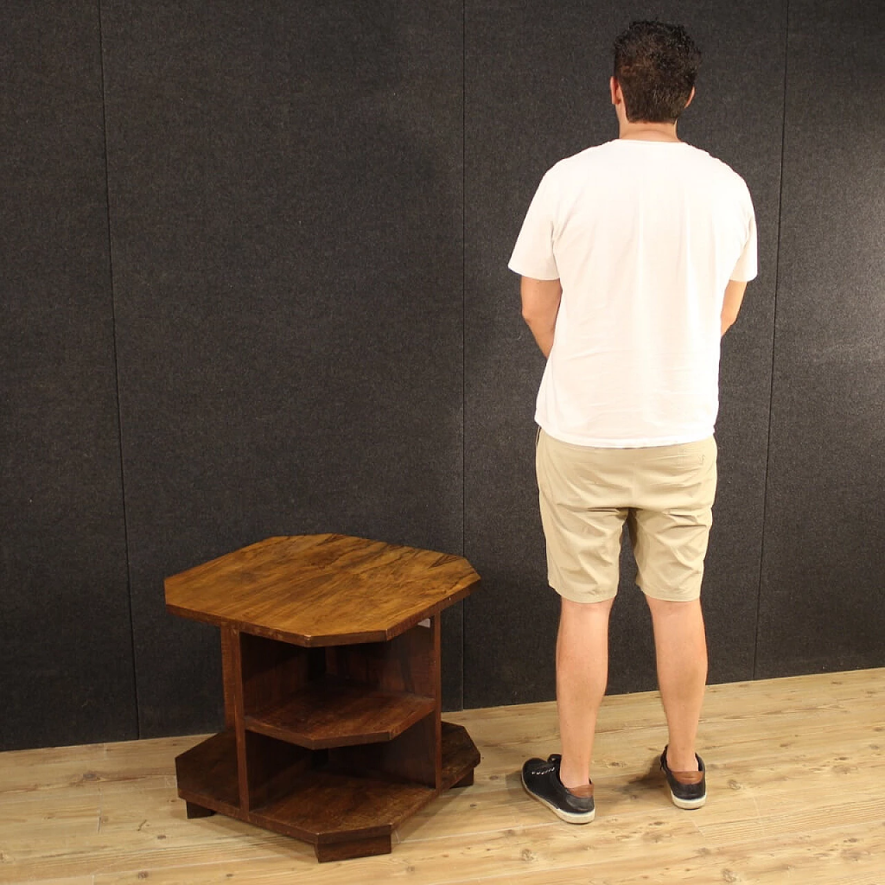 Italian walnut wood table 1133291