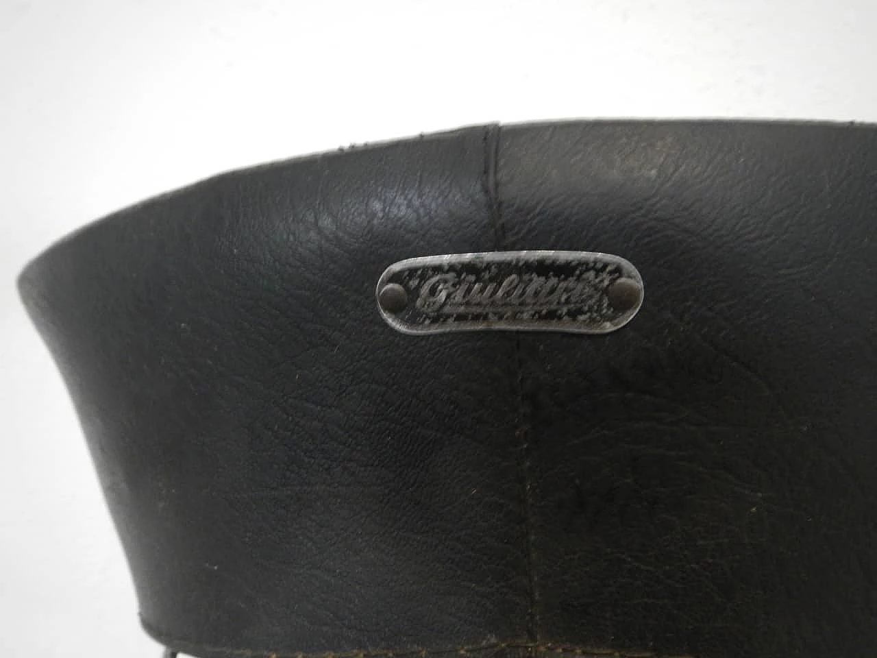 Sgabello regolabile con ruote e sella Giuliari, anni '50 1133882