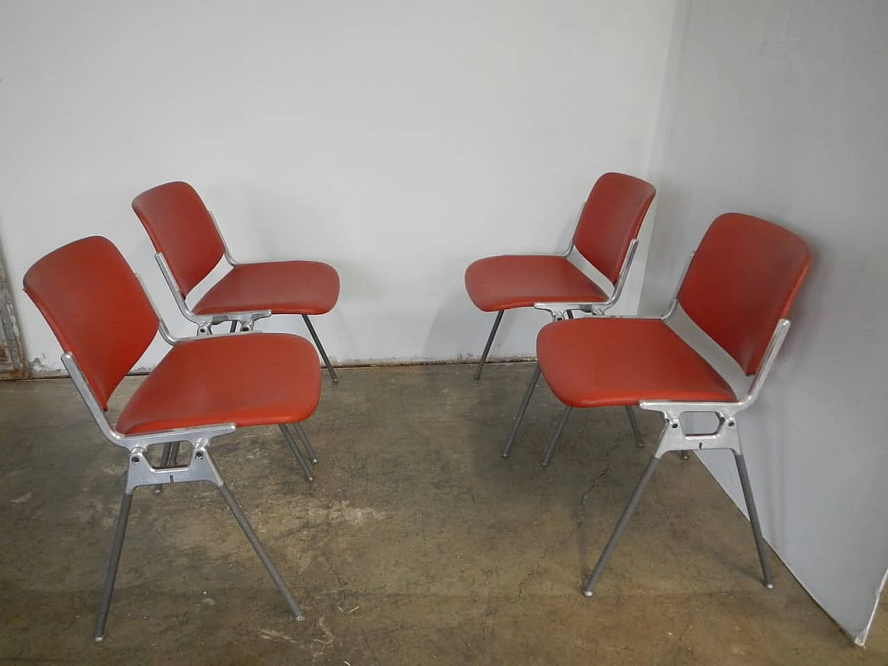 4 Chairs by Piretti for Anonima Castelli, 1960s 1133948