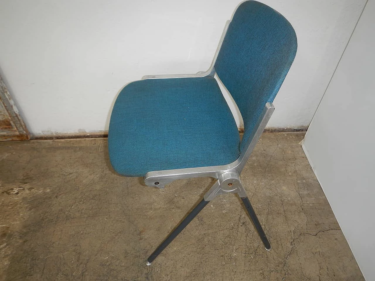 Blue Anonima Castelli office Chair, 60s 1134120