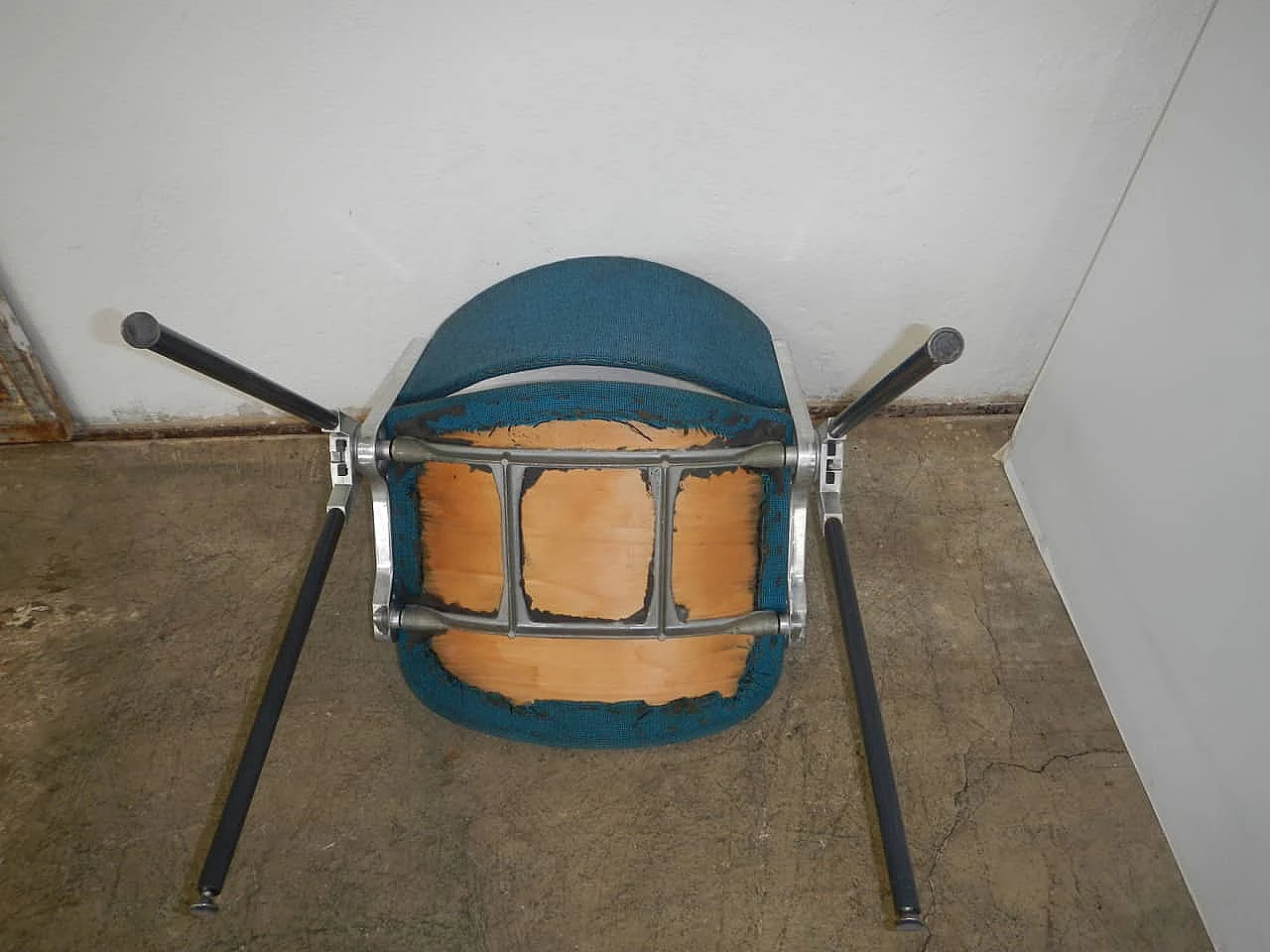 Blue Anonima Castelli office Chair, 60s 1134122