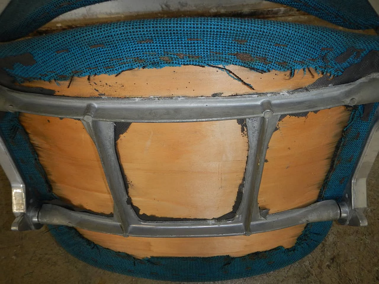 Blue Anonima Castelli office Chair, 60s 1134124