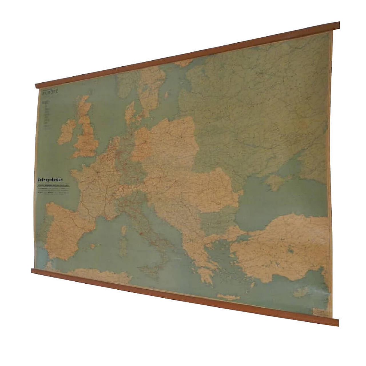 Cartina geografica Europa, anni '70 1134270