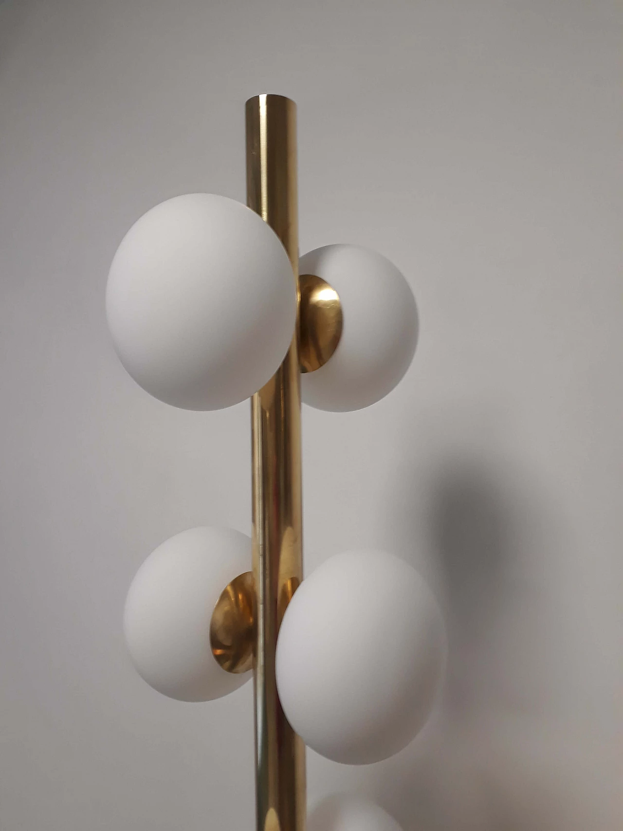 Floor lamp in brass with 10 lights 1134301