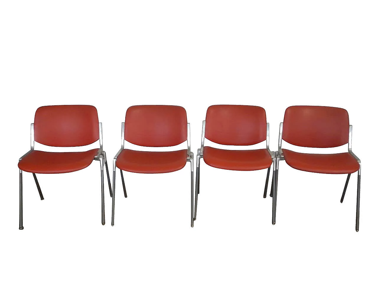 4 Chairs by Piretti for Anonima Castelli, 1960s 1134359
