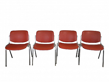 4 Chairs by Piretti for Anonima Castelli, 1960s