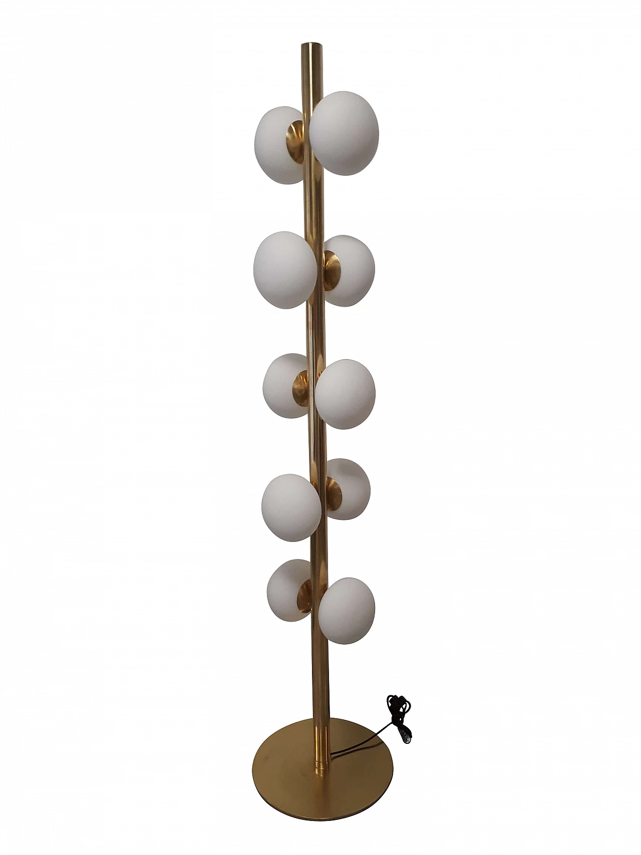Floor lamp in brass with 10 lights 1134401