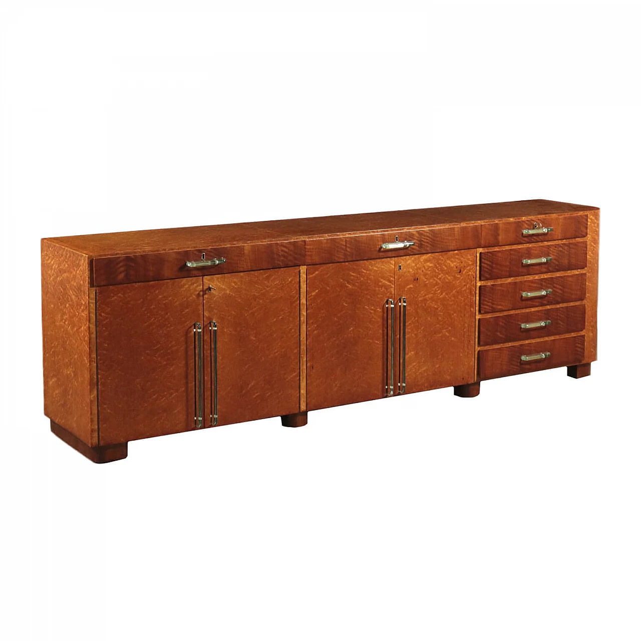 Briarwood sideboard with glass handles, 1940s 1134866
