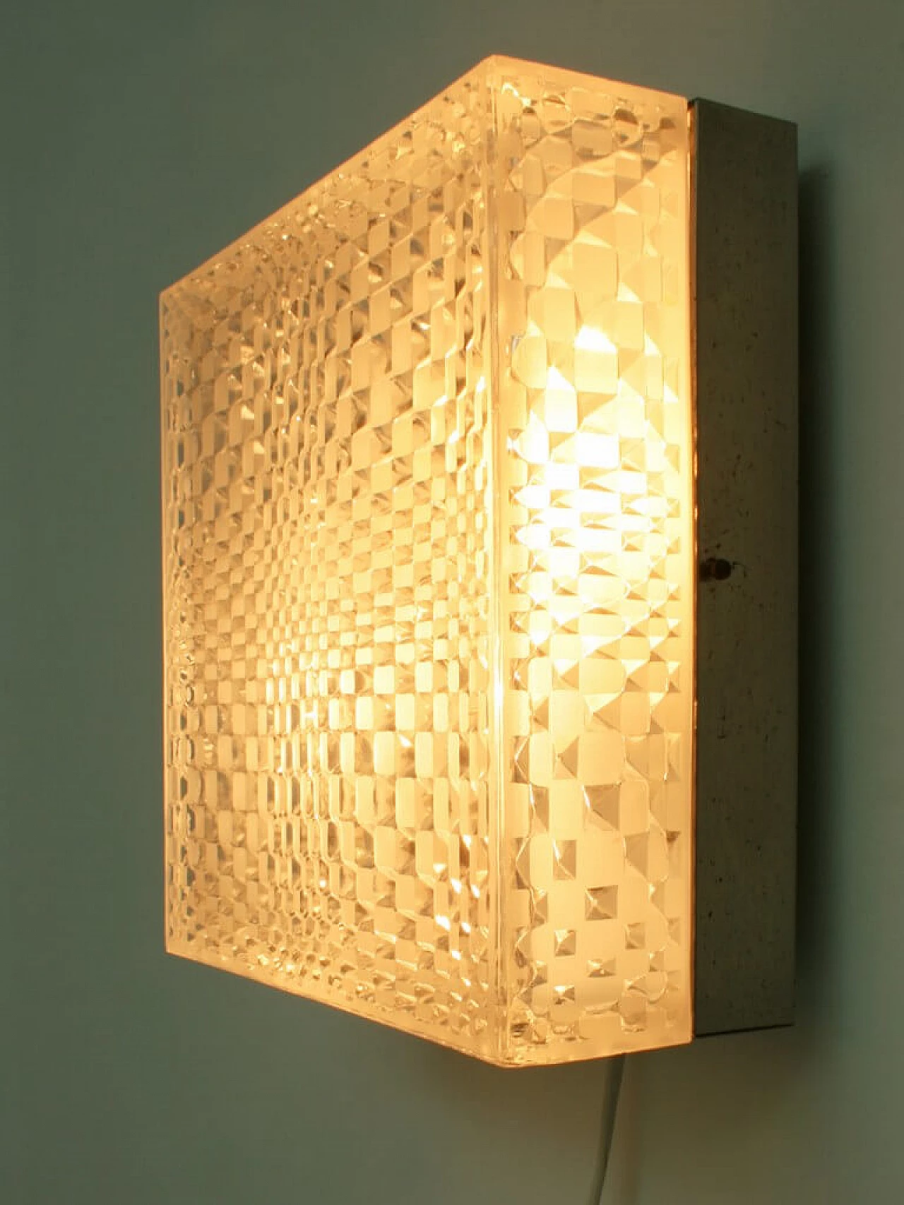 Wall or ceiling lamp with optical glass by Wila, 60s 1135109