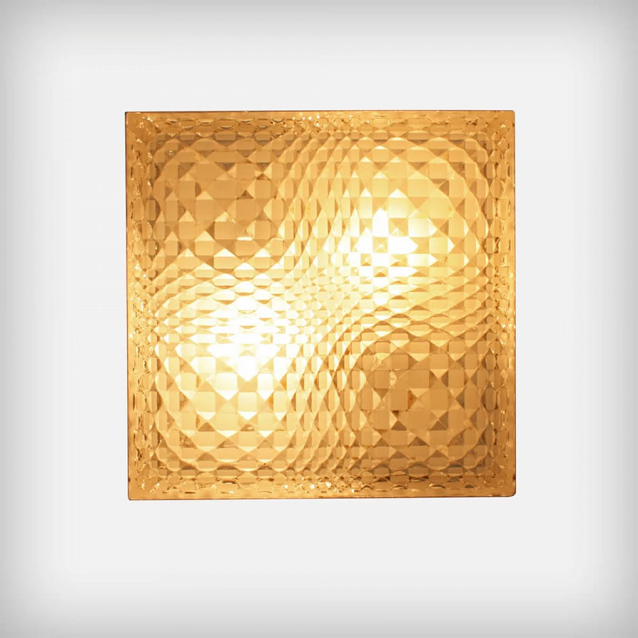 Wall or ceiling lamp with optical glass by Wila, 60s 1135111