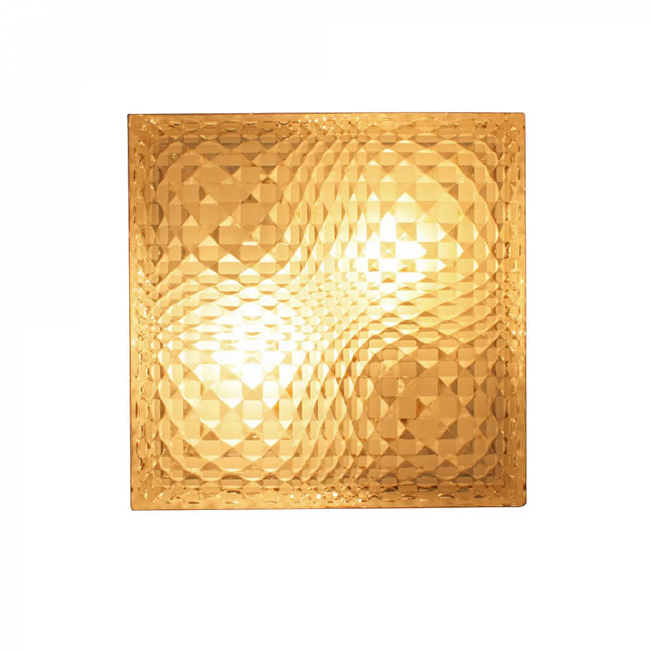 Wall or ceiling lamp with optical glass by Wila, 60s 1135329